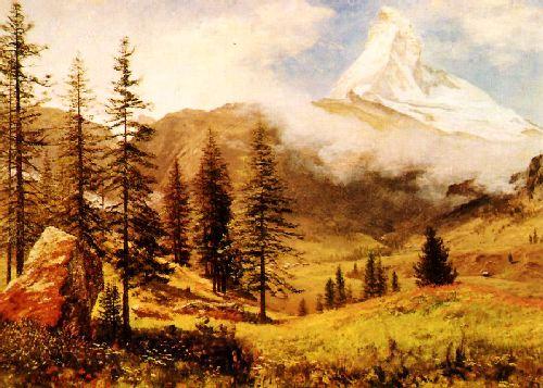 Albert Bierstadt The Matterhorn Spain oil painting art